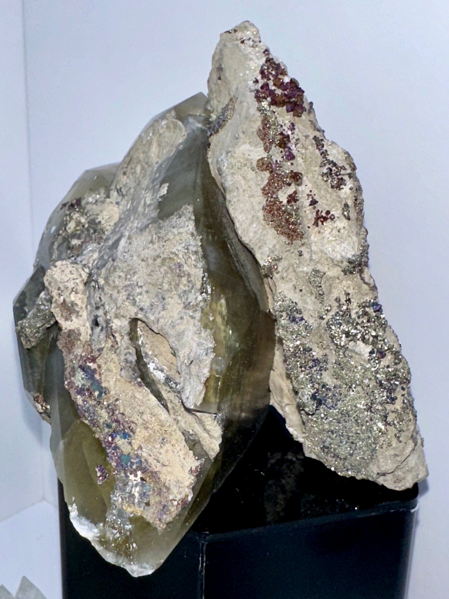 Dragon Scale Calcite w/ Chalcopyrite - Sweetwater Mine, Missouri
