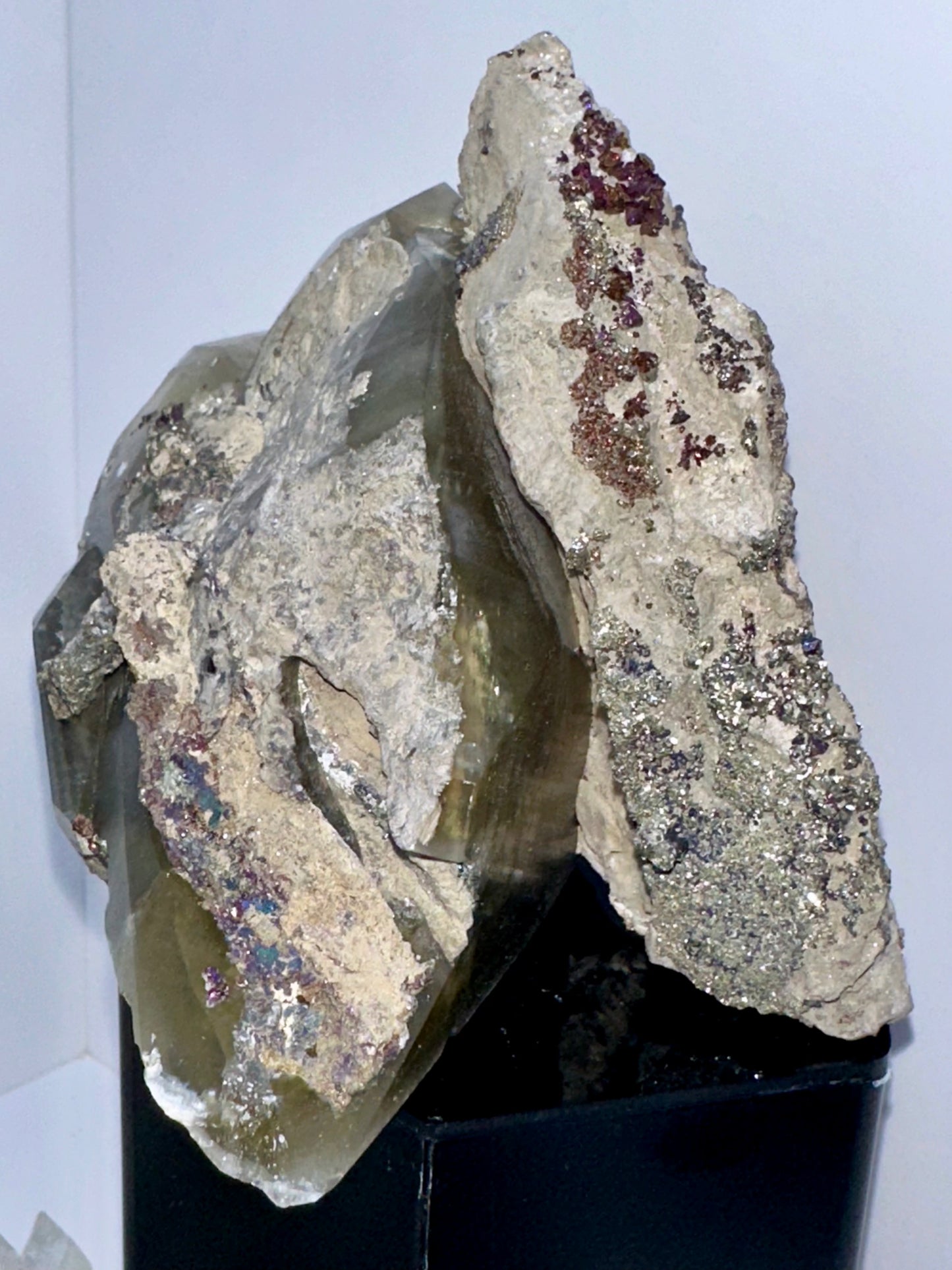 Dragon Scale Calcite w/ Chalcopyrite - Sweetwater Mine, Missouri