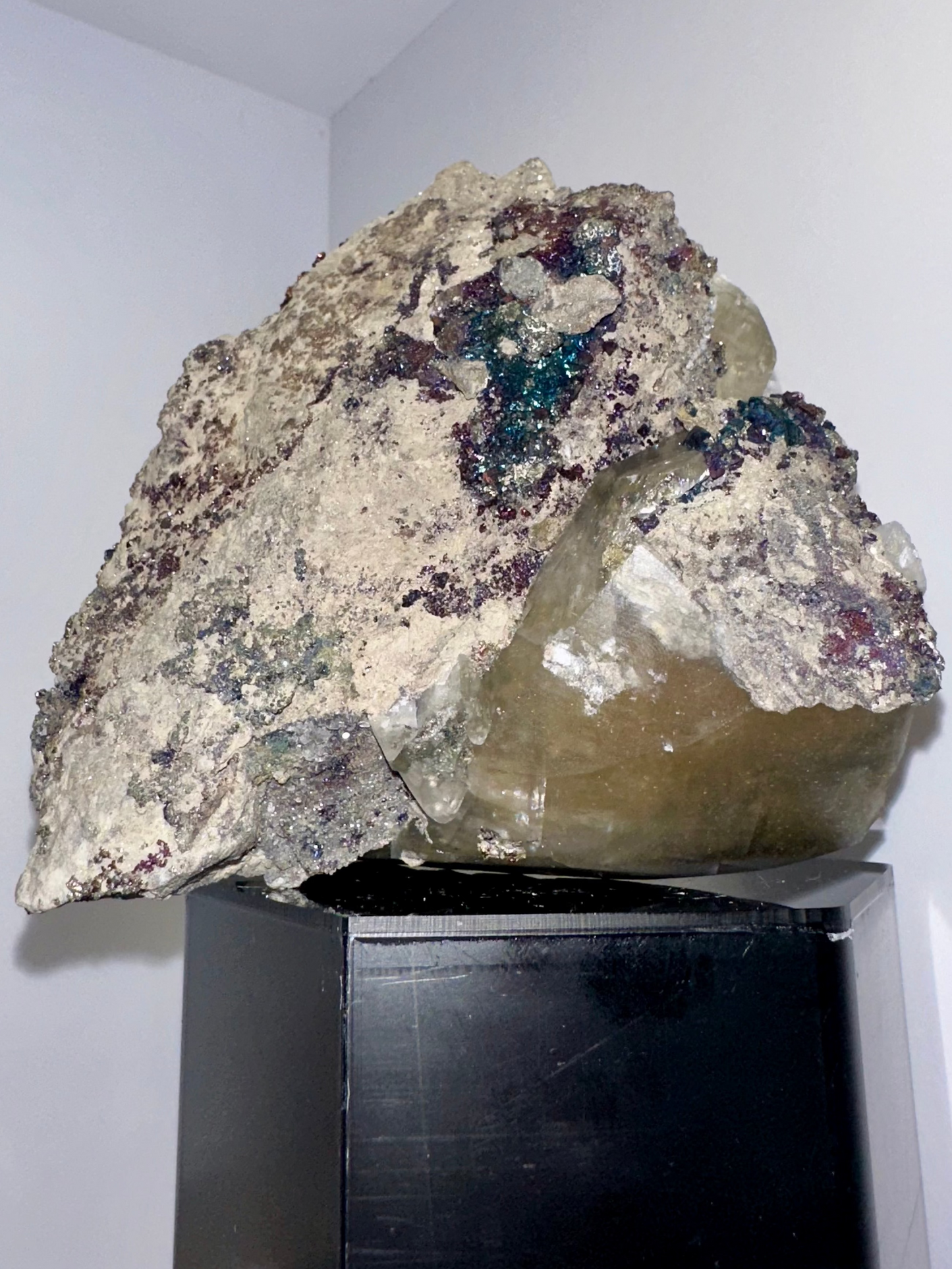 Dragon Scale Calcite w/ Chalcopyrite - Sweetwater Mine, Missouri