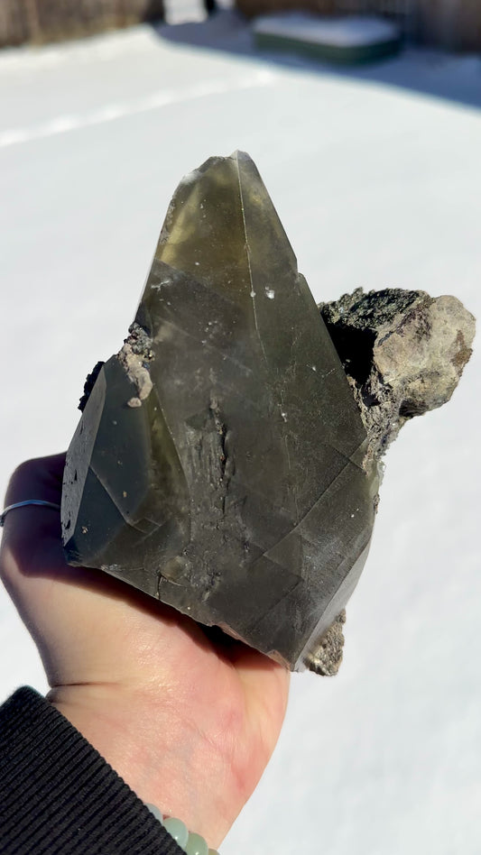 Dragon Scale Calcite w/ Chalcopyrite - Sweetwater Mine, Missouri